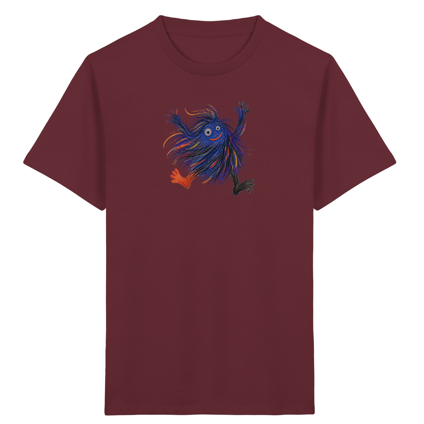 Wackelwuschel tanzt fröhlich - Kinder Bio T-Shirt Vorderseite