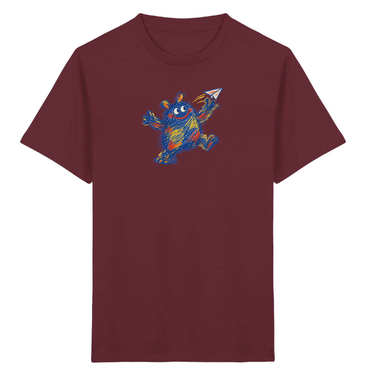 Papierfliegerwerfer Kritzelmonster Kinder Shirt - Kinder Bio T-Shirt