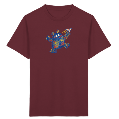 Papierfliegerwerfer Kritzelmonster Kinder Shirt - Kinder Bio T-Shirt
