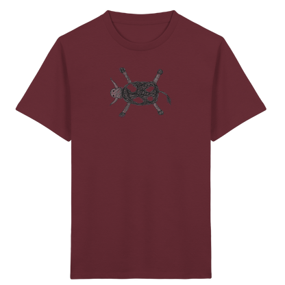 Kuh von oben gezeichnet - Kinder Bio T-Shirt