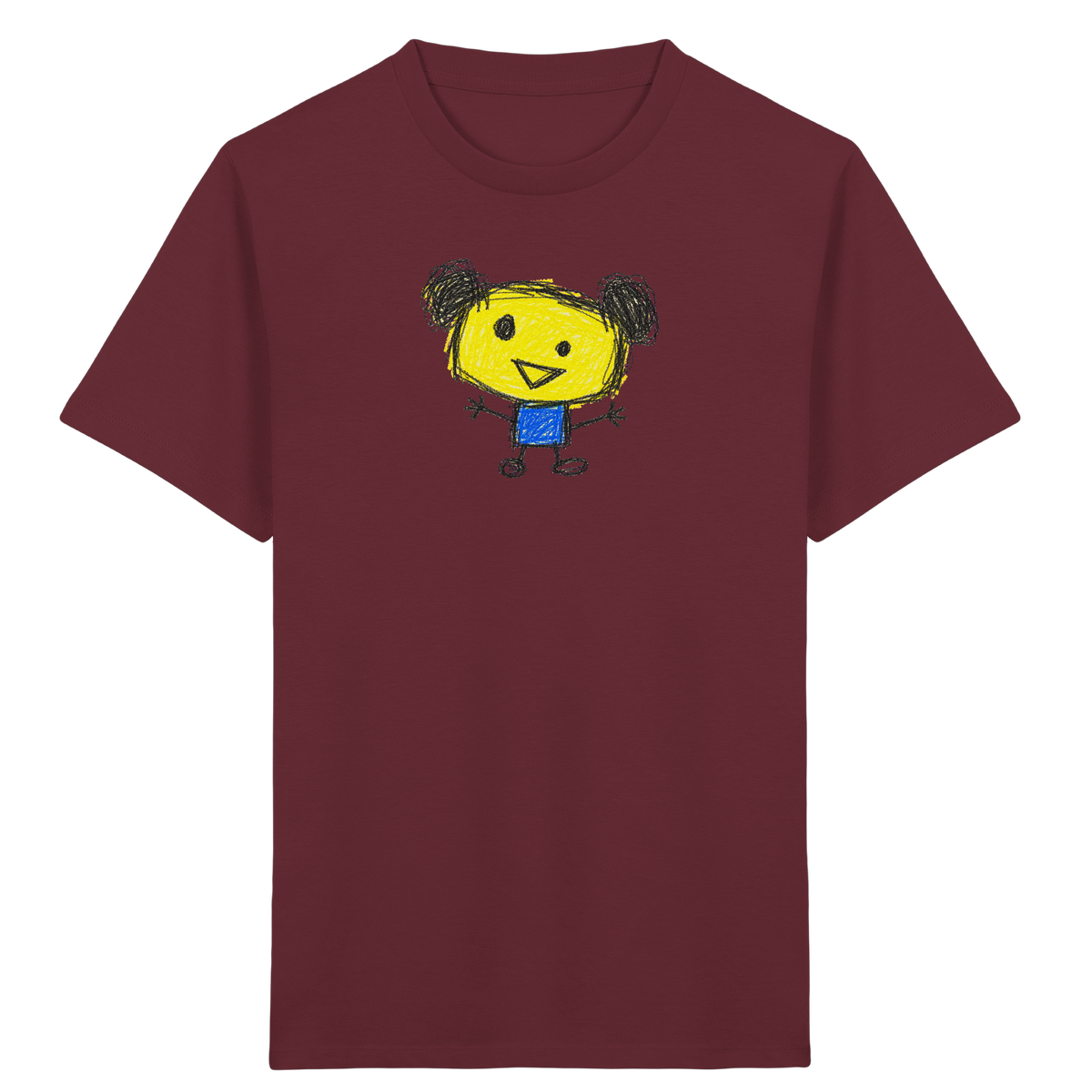 Kritzelkopf mit Doppeldutt - Kinder Bio T-Shirt