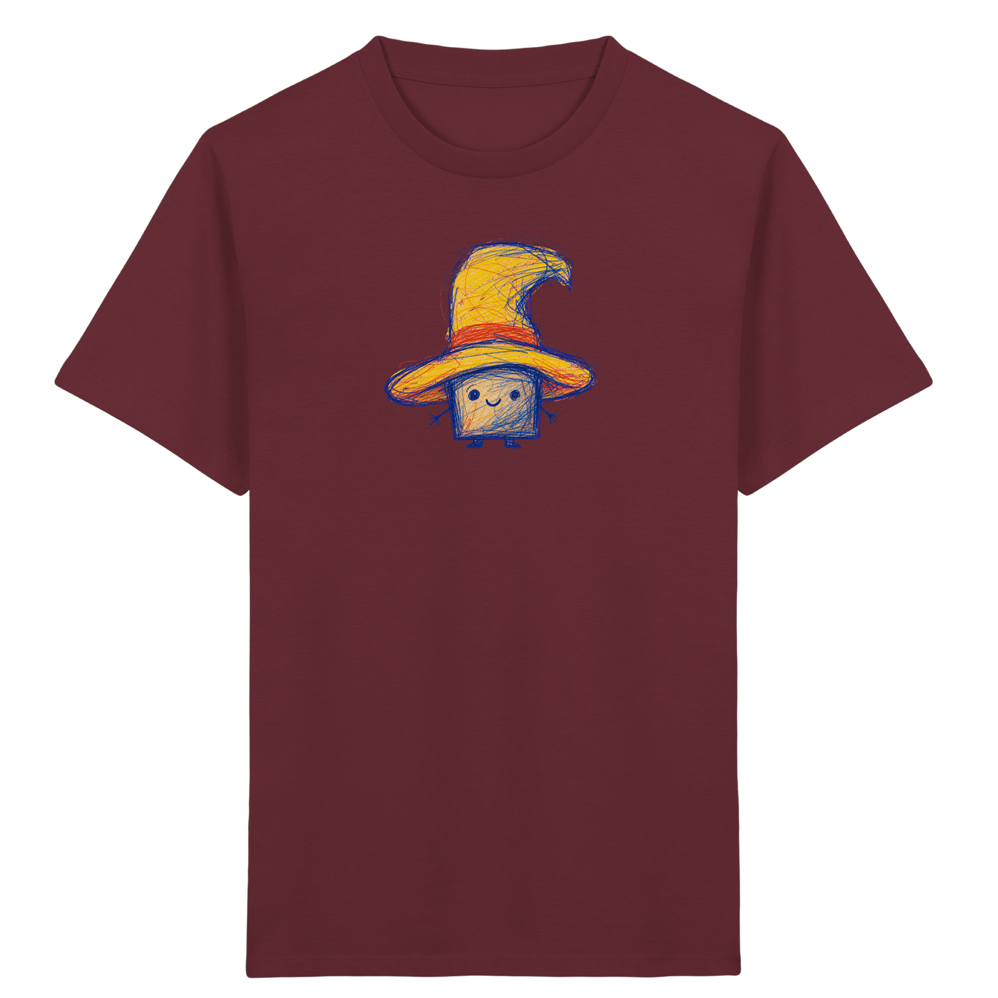 Mini-Mumpf mit Schlapphut - Kinder Bio T-Shirt Vorderseite