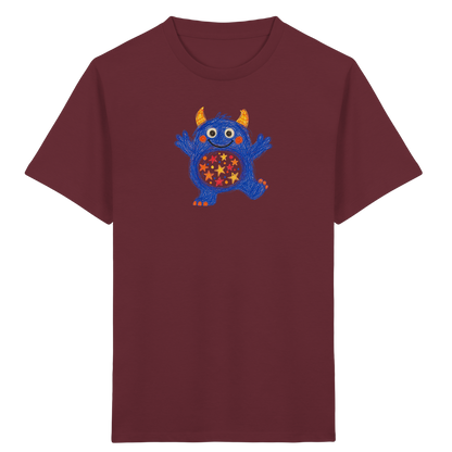 Funkelbauch Kritzelmonster Shirt - Kinder Bio T-Shirt Vorderseite