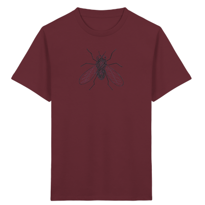 Fliege von oben gezeichnet - Kinder Bio T-Shirt