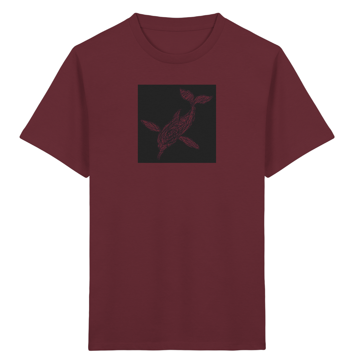 Delfin von oben - Kinder Bio T-Shirt