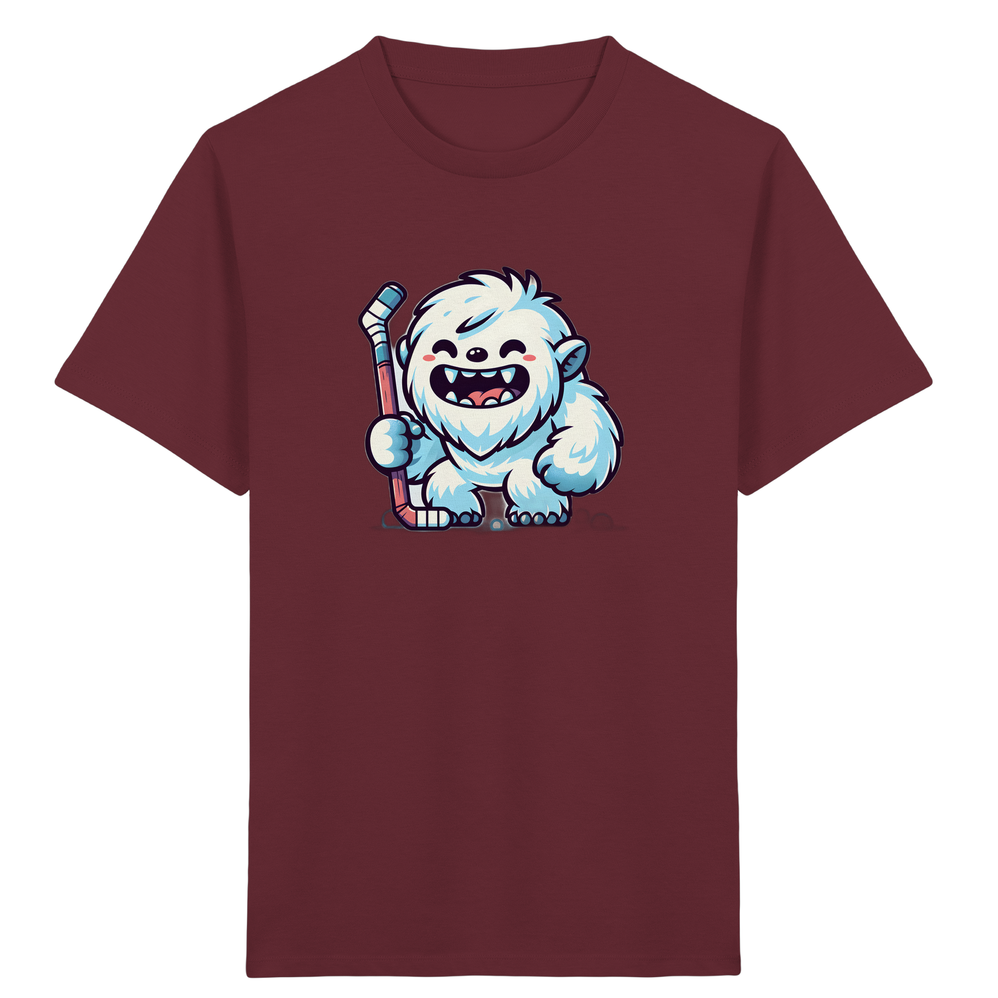 Yeti Eishockey: Fröhliches Kinder T-Shirt