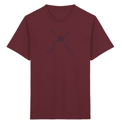 Frosch von oben schwimmend - Kinder Bio T-Shirt