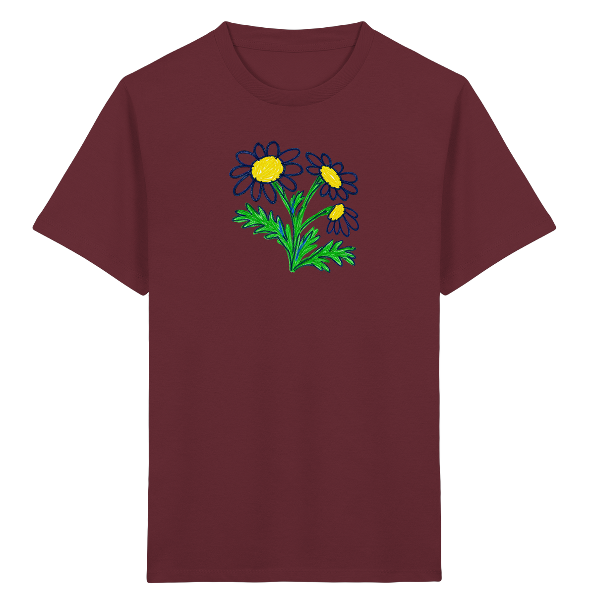 Kritzel-Kamille Kinder T-Shirt - Kinder Bio T-Shirt