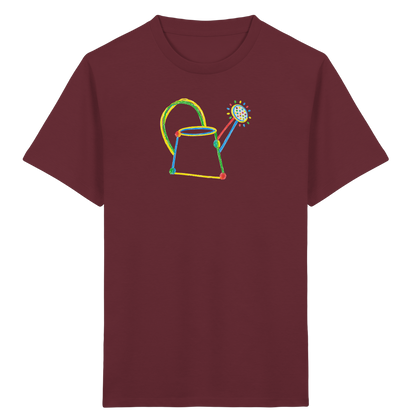Bunte Kreide Gießkanne Kinder - Kinder Bio T-Shirt