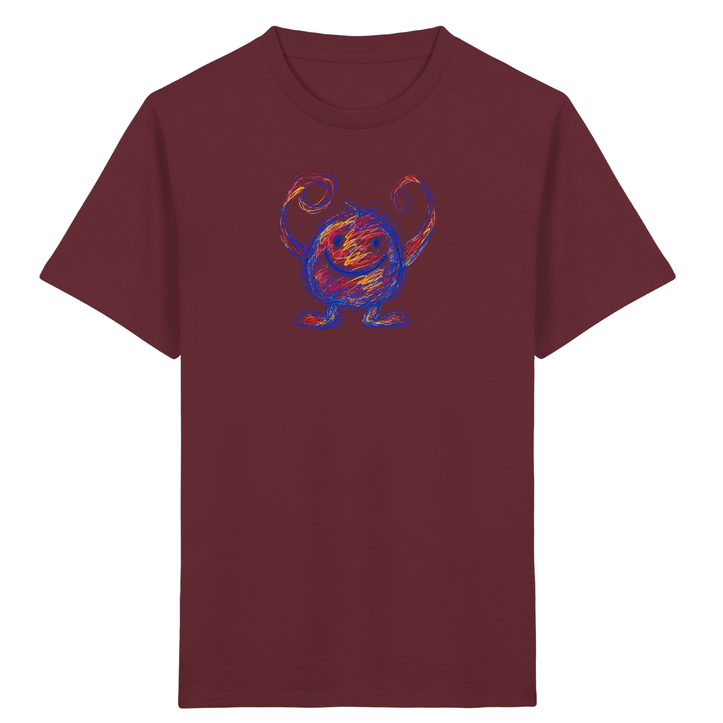 Nudelarme Kritzelmonster Shirt - Kinder Bio T-Shirt Vorderseite
