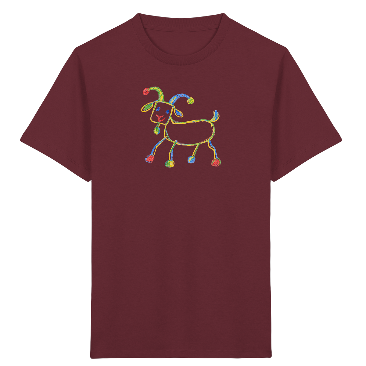 Freche Farbpunkt Ziege - Kinder Bio T-Shirt
