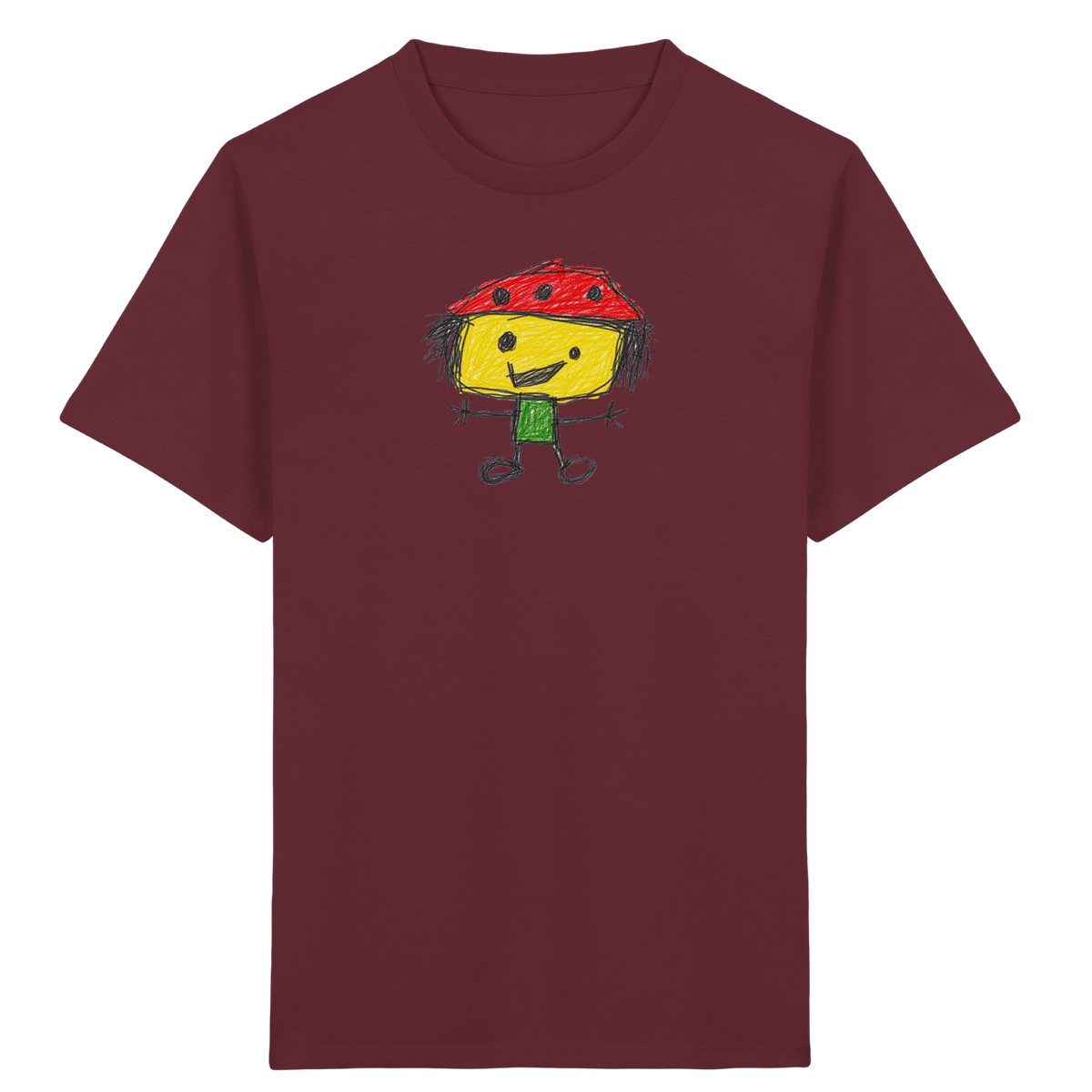 Kritzelkopf mit Tupfenhut - Kinder Bio T-Shirt