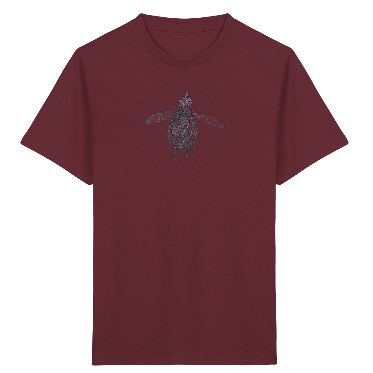 Pinguin von oben - Kinder Bio T-Shirt