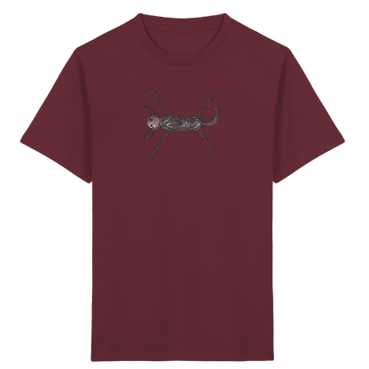Hund von oben gezeichnet - Kinder Bio T-Shirt