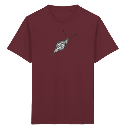 Schnecke von oben Kinderzeichnung - Kinder Bio T-Shirt