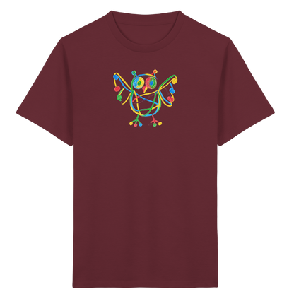 Farbpunkt Eule Kinder Shirt - Kinder Bio T-Shirt
