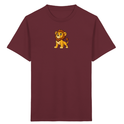 Frecher Löwe: Dein neues Lieblings-Shirt! - Kinder Bio T-Shirt Vorderseite
