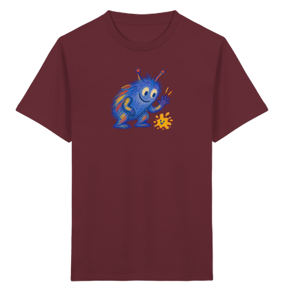Klecksfreund Monster Kinder T-Shirt - Kinder Bio T-Shirt Vorderseite