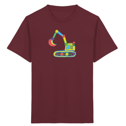 Bunter Punkt Bagger - Kinder Bio T-Shirt