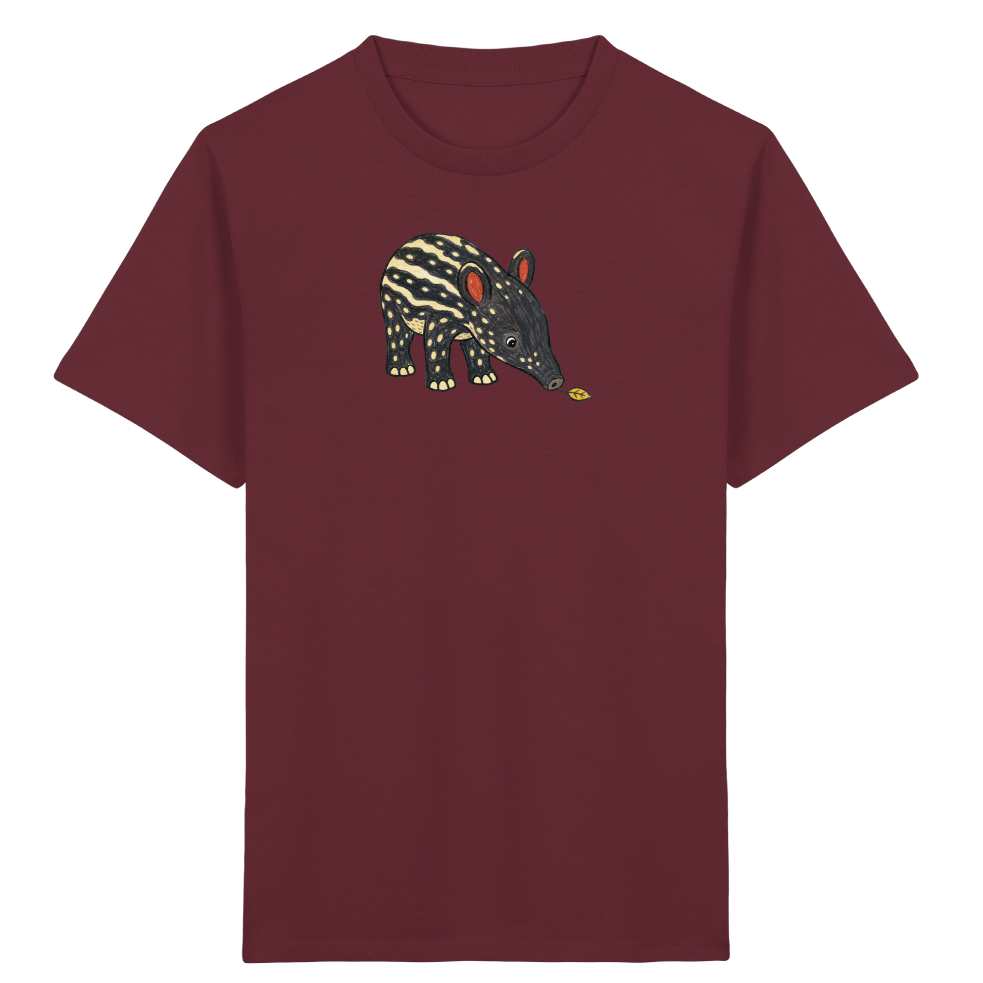 Niedliches Tapir T-Shirt fuer Kinder - Kinder Bio T-Shirt Vorderseite