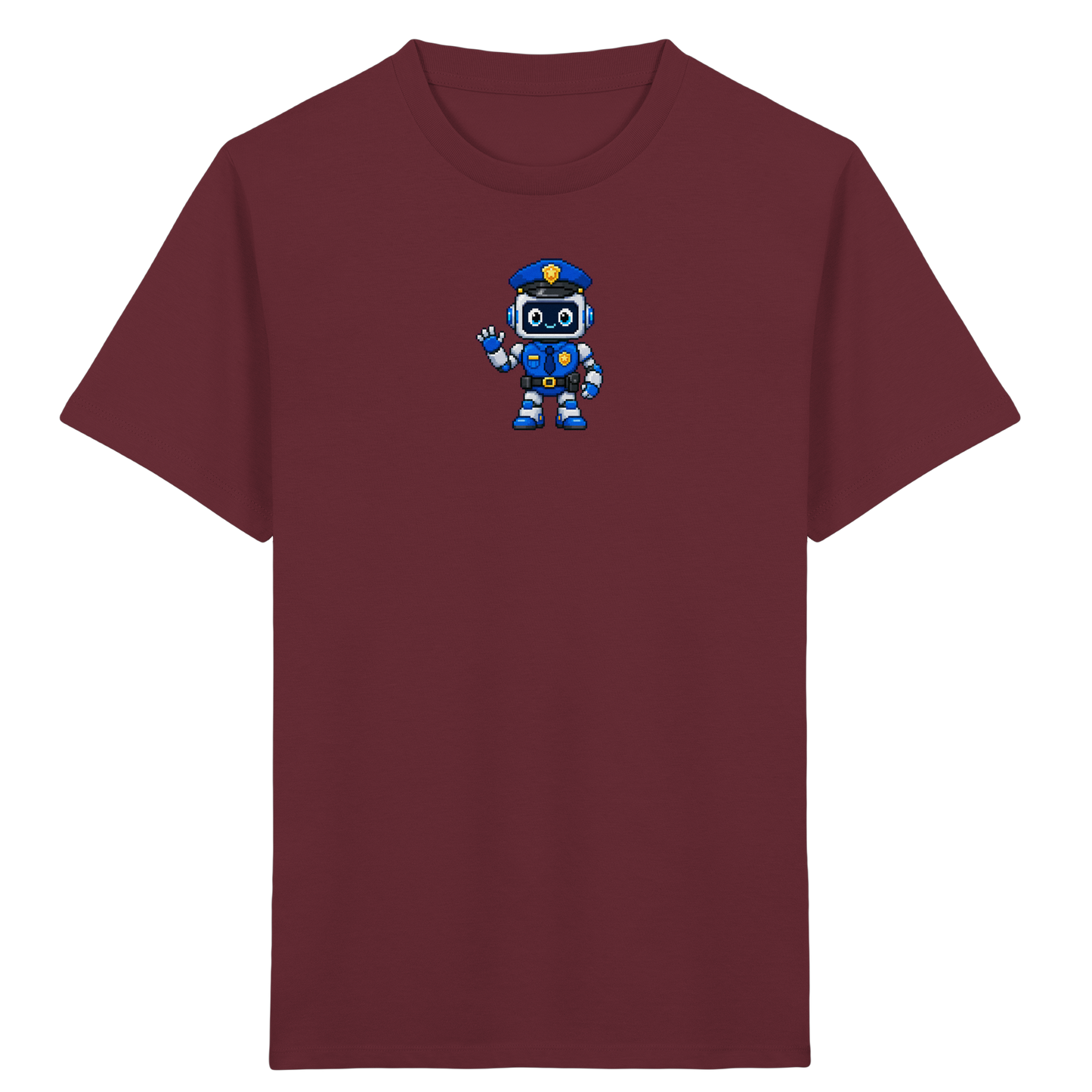 Pixel Roboter Polizei: Winkendes Kinder-T-Shirt - Kinder T-Shirt