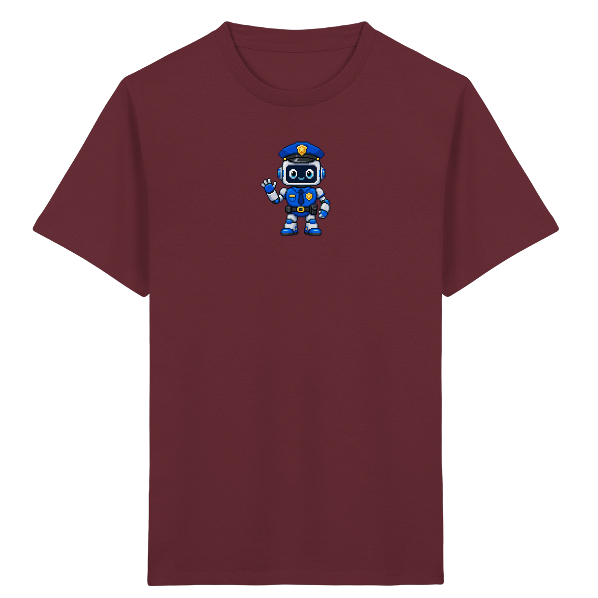 Pixel Roboter Polizei: Winkendes Kinder-T-Shirt - Kinder T-Shirt