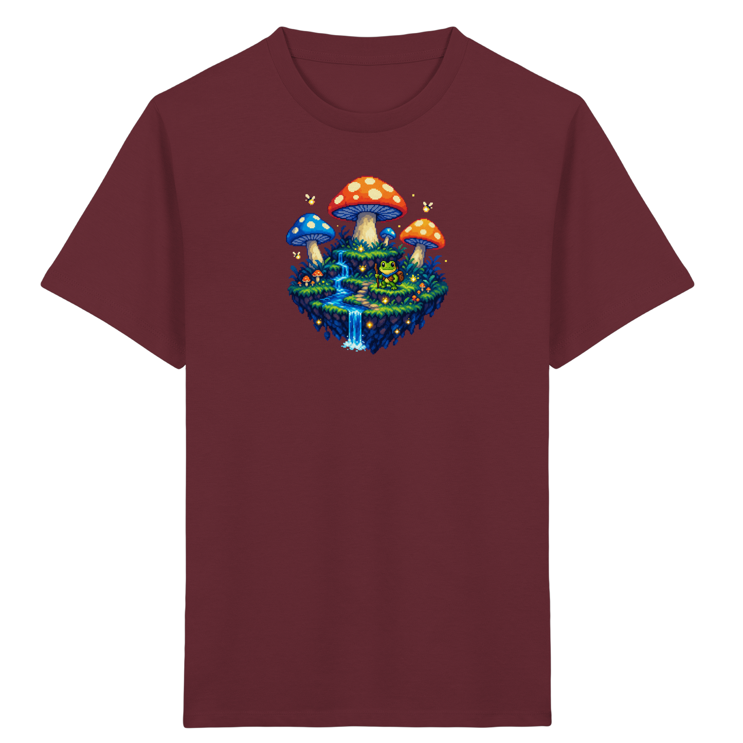 Magisches Pixel Abenteuer Frosch Shirt - Kinder Bio T-Shirt Vorderseite