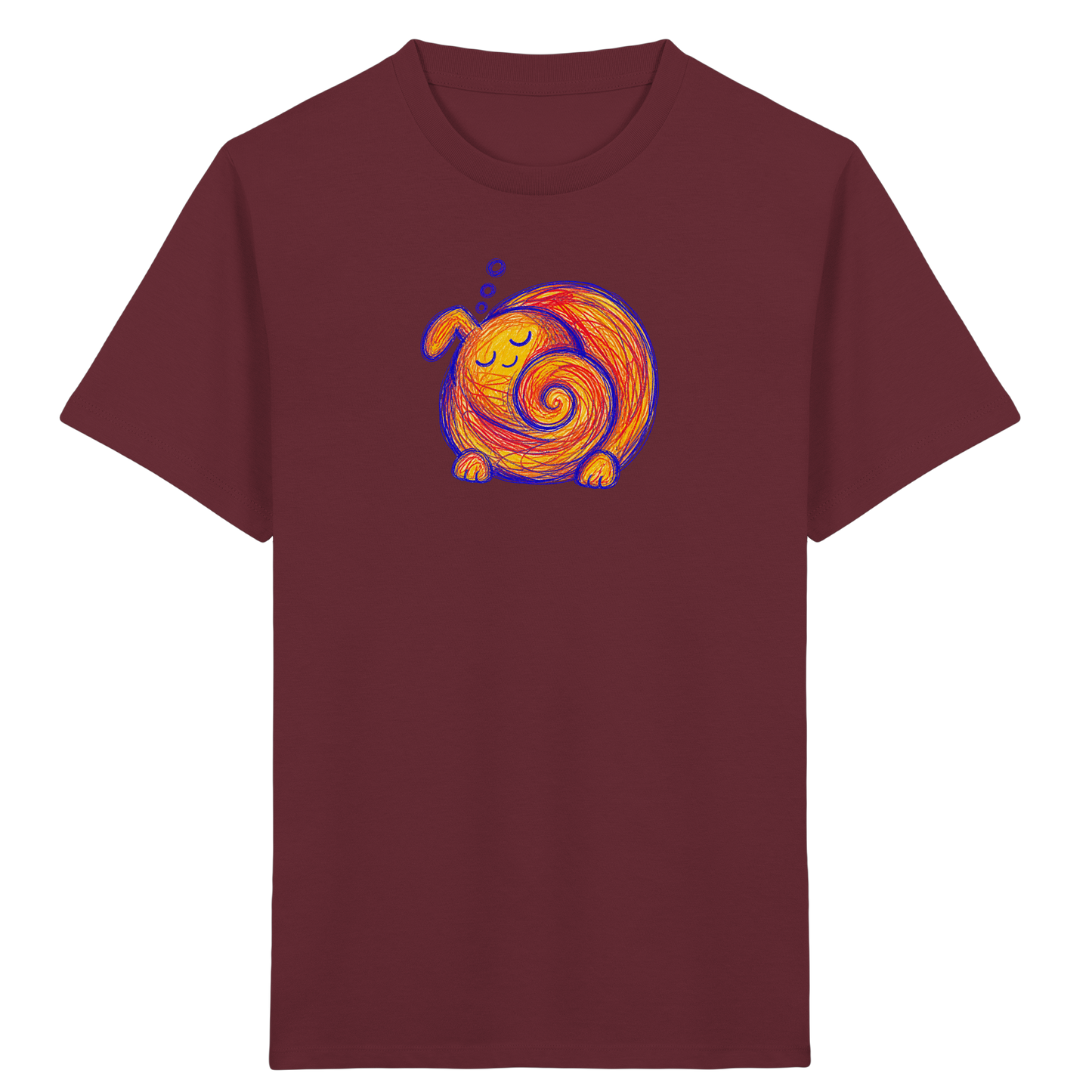 Schnarchkringel Monster Kinder Shirt - Kinder Bio T-Shirt Vorderseite