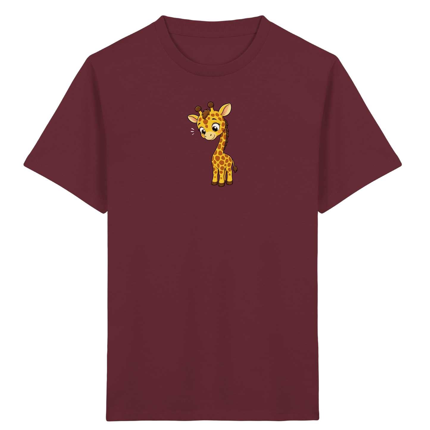 Niedliche Giraffe: Fröhliches Kinder-T-Shirt - Kinder Bio T-Shirt Vorderseite