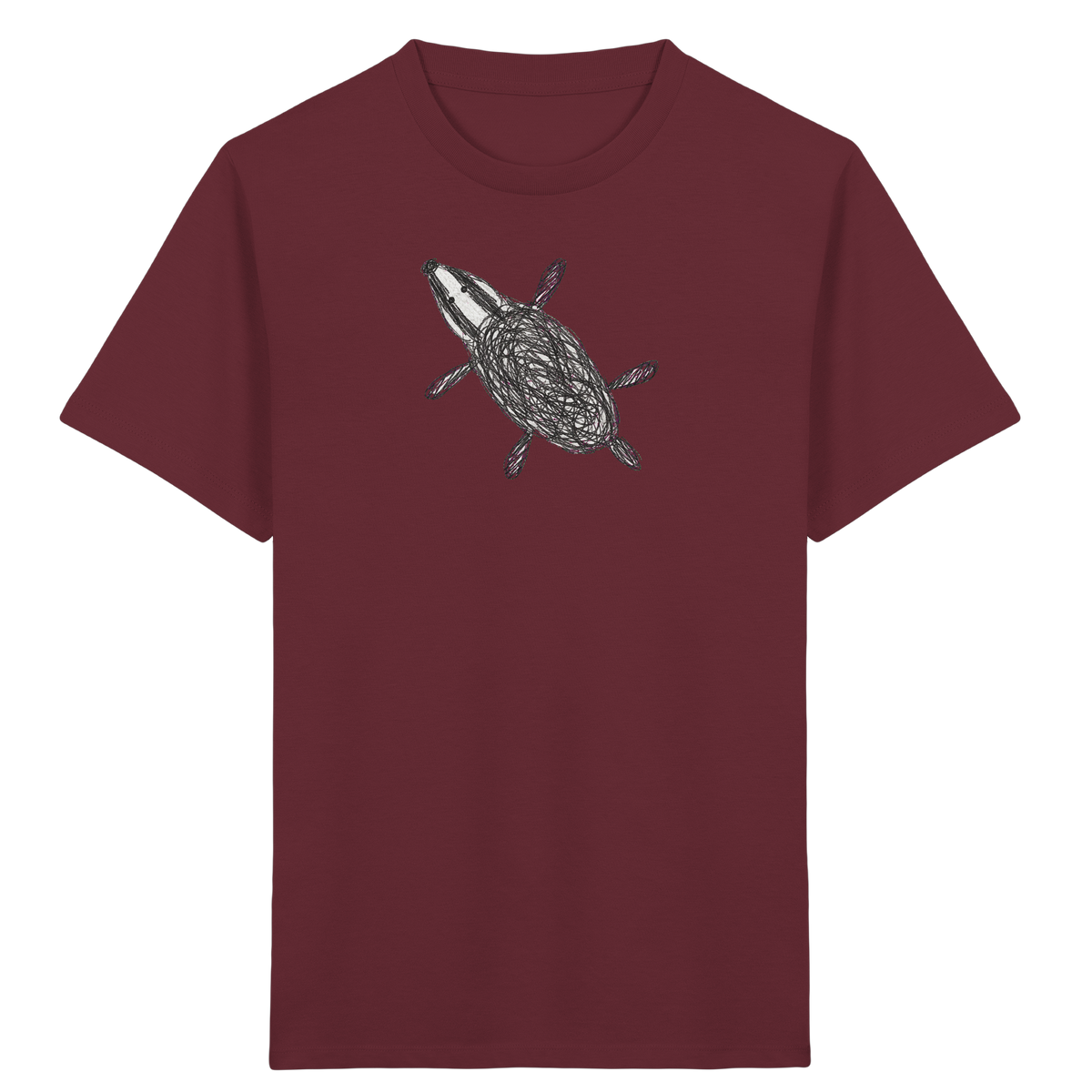 Dachs von oben - Kinder Bio T-Shirt
