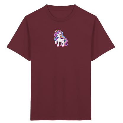 Magisches Einhorn T-Shirt mit Sternen - Kinder Bio T-Shirt Vorderseite