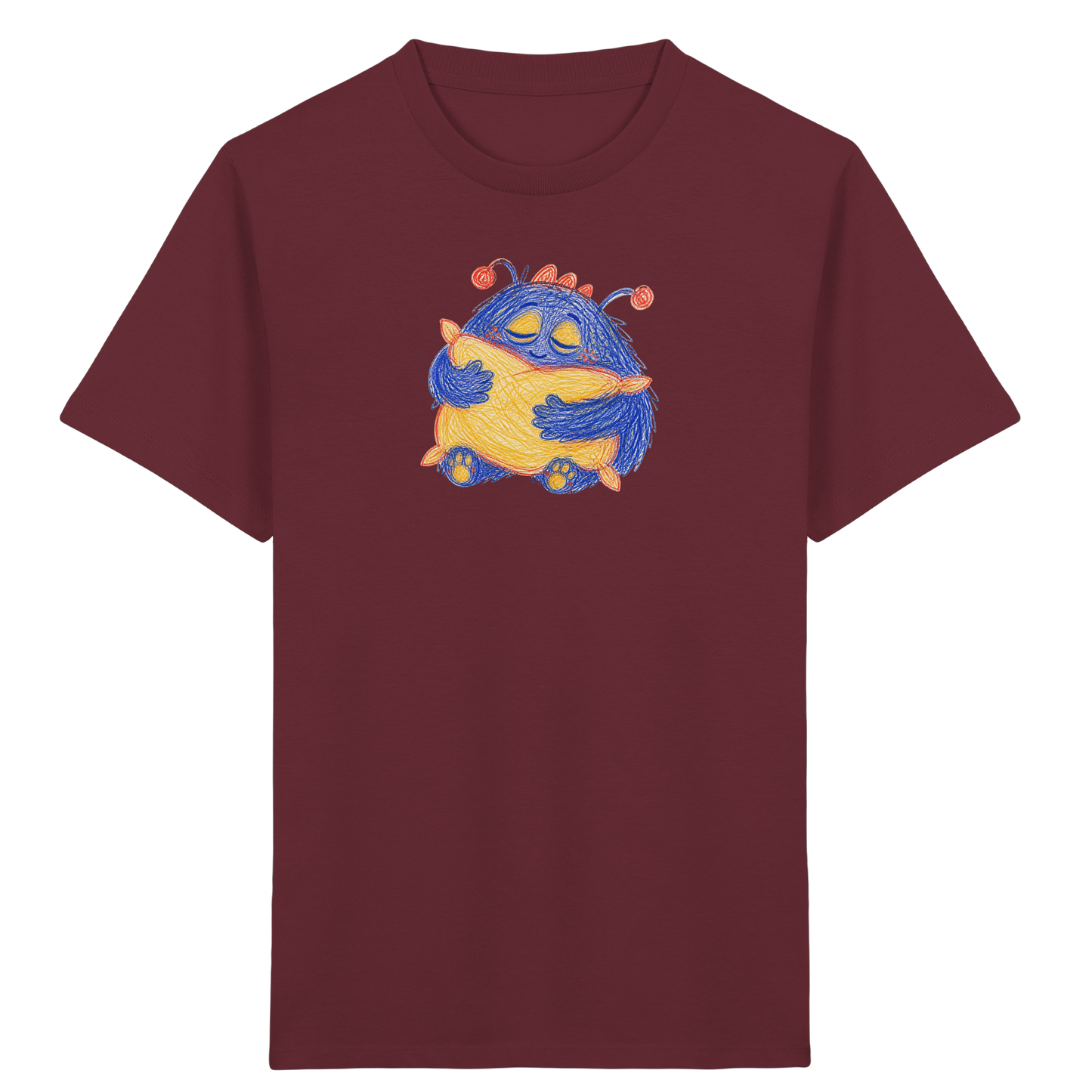 Kissenkuschler Monster Kinder T-Shirt - Kinder Bio T-Shirt Vorderseite