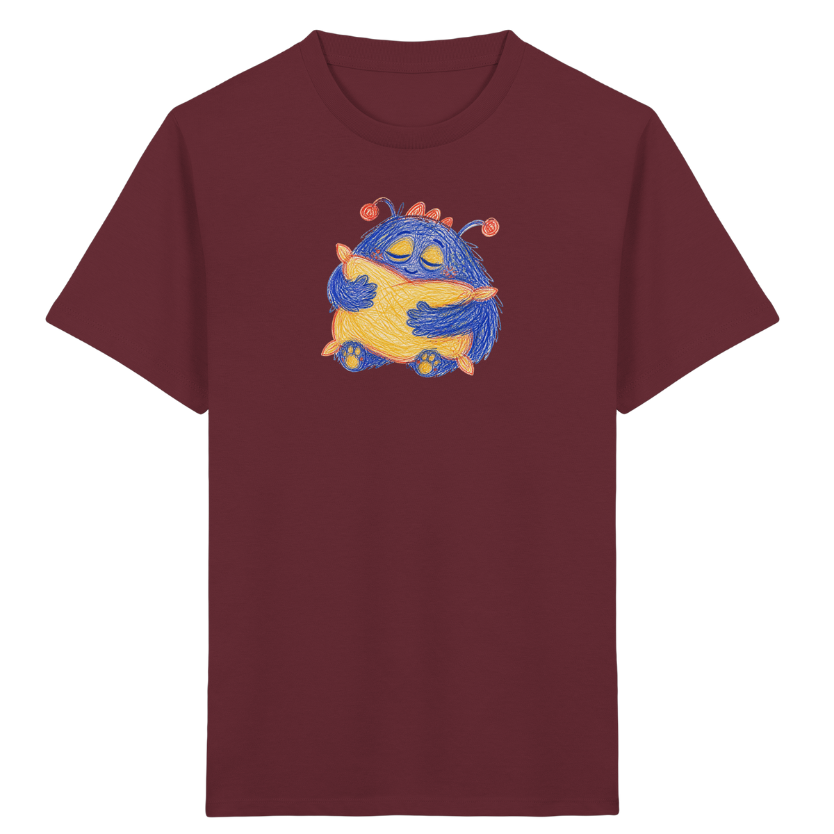 Kissenkuschler Monster Kinder T-Shirt - Kinder Bio T-Shirt Vorderseite