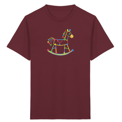 Farbpunkt Schaukelpferd Kinder Shirt - Kinder Bio T-Shirt