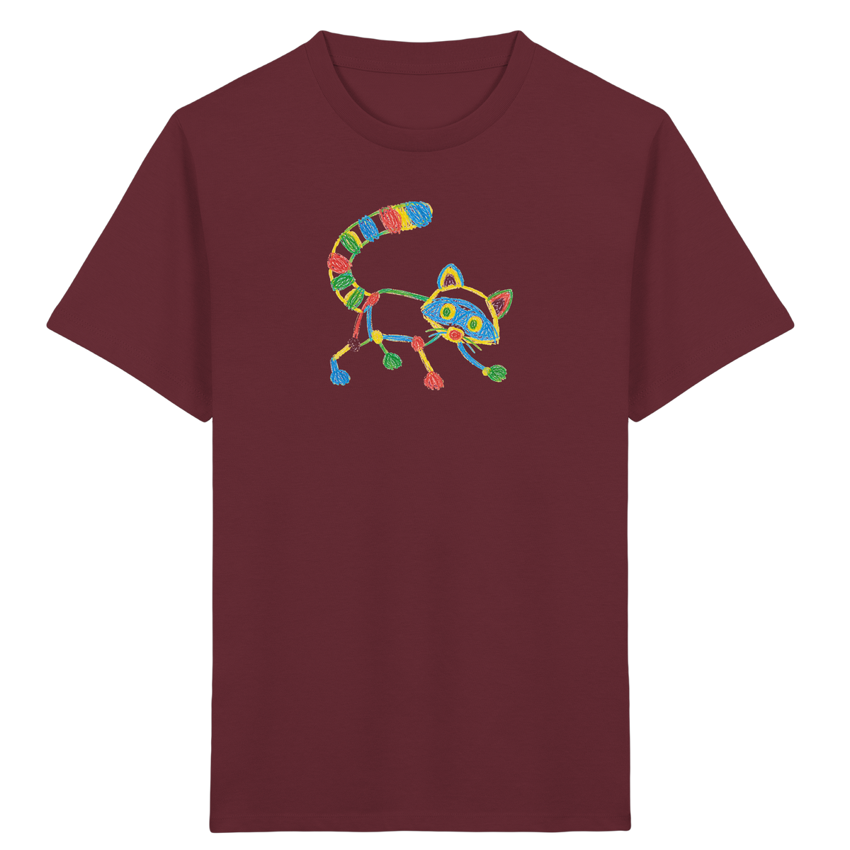 Farbpunkt Waschbär Kinder T-Shirt - Kinder Bio T-Shirt