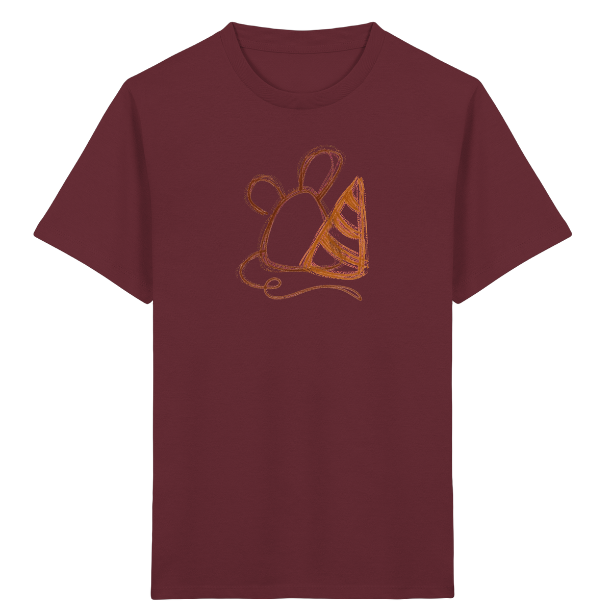 Krakelmaus mit großer Schultüte - Kinder Bio T-Shirt Vorderseite