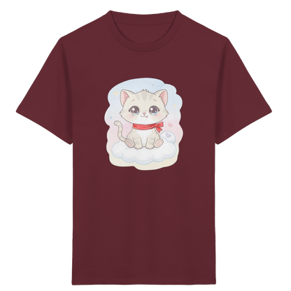 Katze auf Wolke: Süßes Mädchen T-Shirt