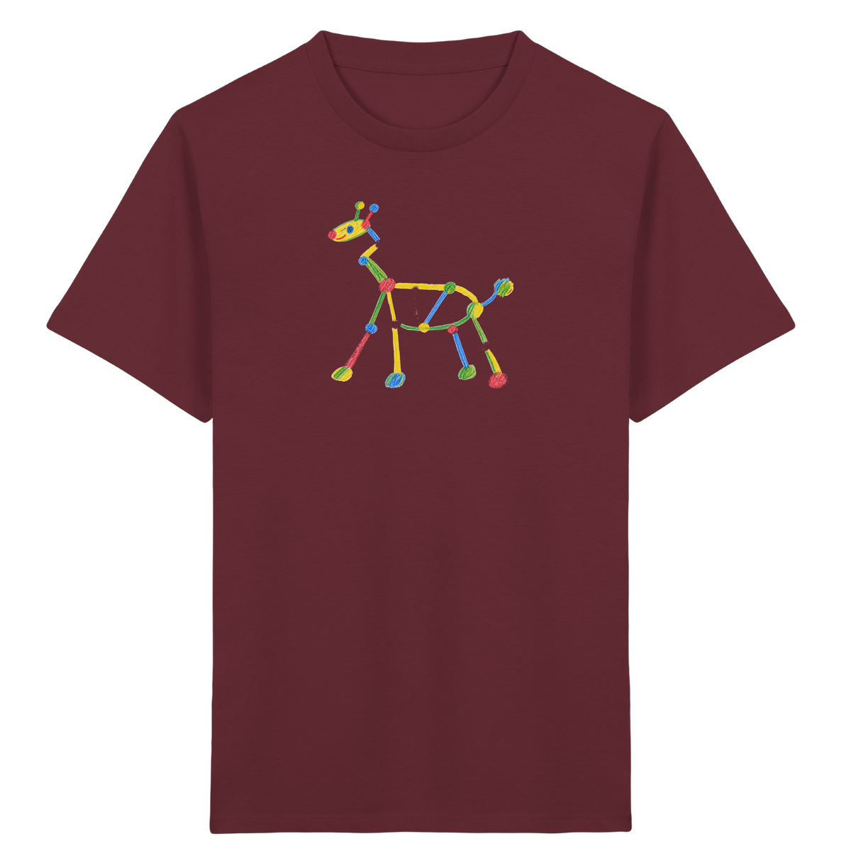 Farbpunkt Giraffe Kinder T-Shirt - Kinder Bio T-Shirt
