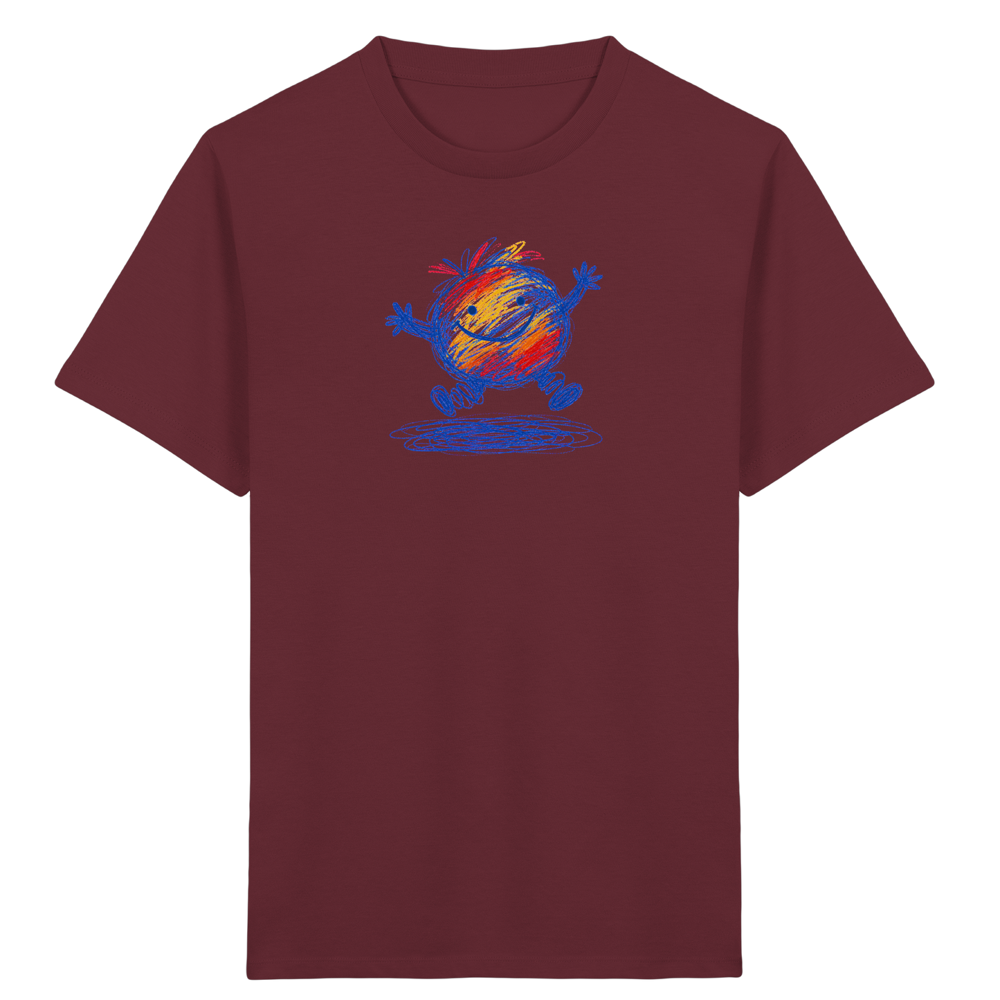 Pfützenhüpfer Kritzelmonster Kinder Shirt - Kinder Bio T-Shirt Vorderseite