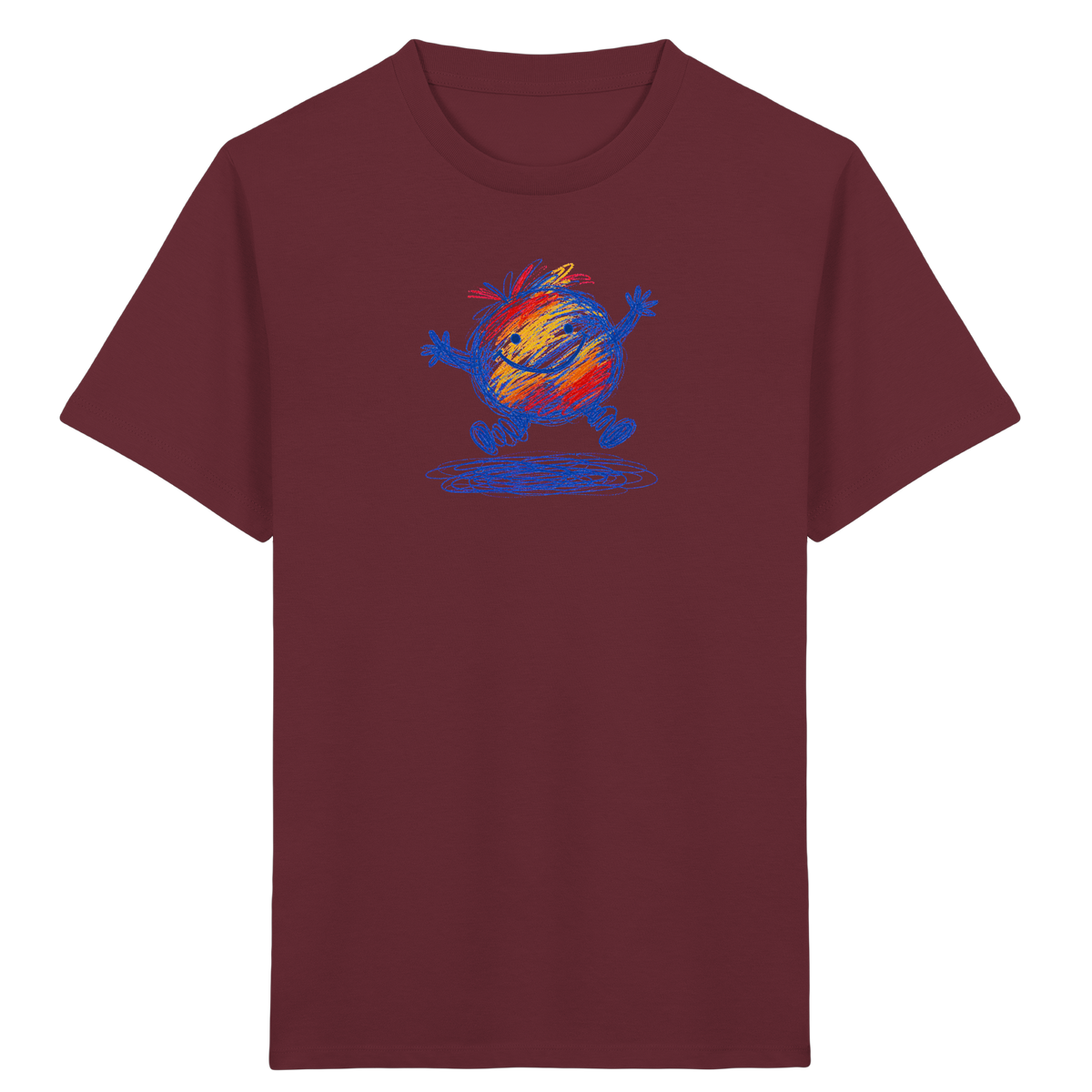 Pfützenhüpfer Kritzelmonster Kinder Shirt - Kinder Bio T-Shirt Vorderseite
