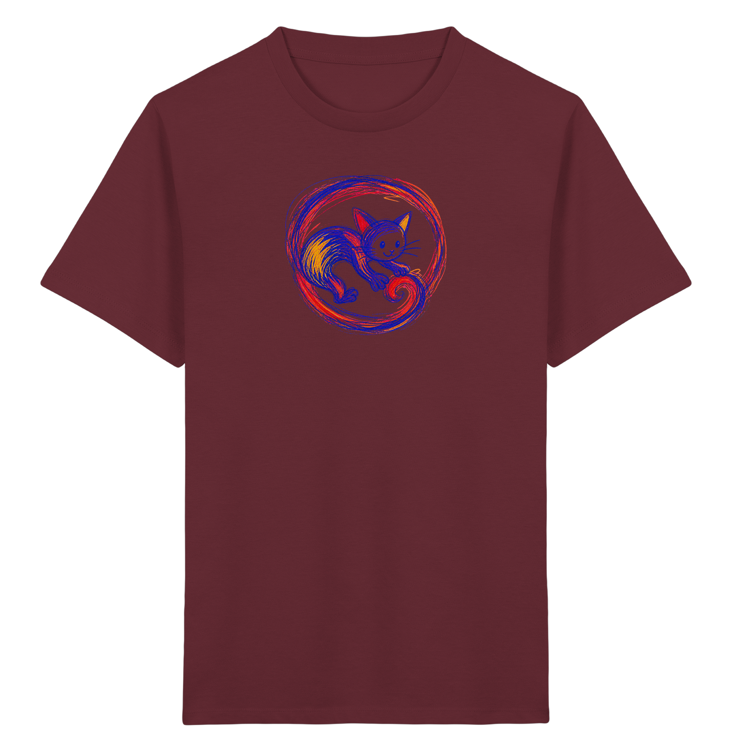 Kringelschwanz Monster Kinder T-Shirt - Kinder Bio T-Shirt Vorderseite