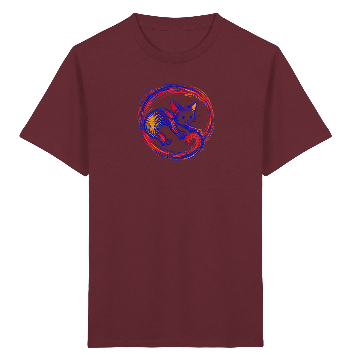Kringelschwanz Monster Kinder T-Shirt - Kinder Bio T-Shirt Vorderseite