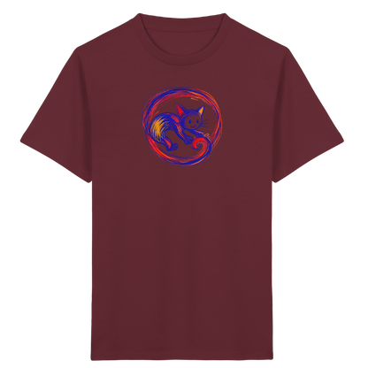 Kringelschwanz Monster Kinder T-Shirt - Kinder Bio T-Shirt Vorderseite