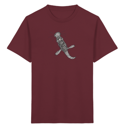 Otter von oben gezeichnet - Kinder Bio T-Shirt