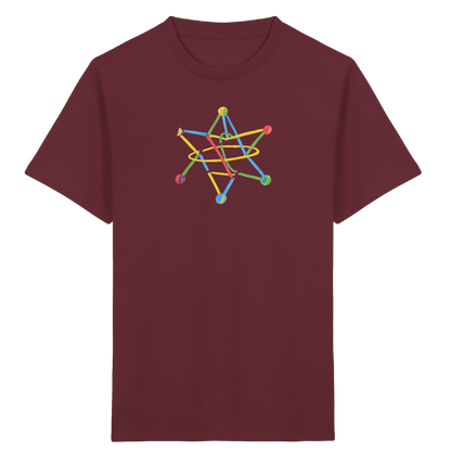 Buntes Sternobjekt Kinderzeichnung - Kinder Bio T-Shirt