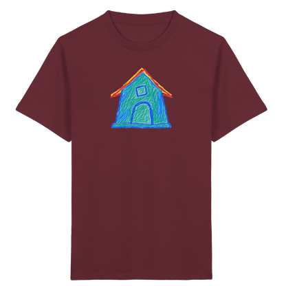 Zweifarbiger Dachbogen Haus - Kinder Bio T-Shirt