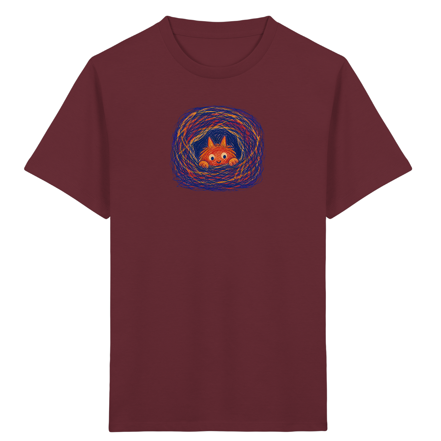 Kuschelhöhle Monster Kinder Shirt - Kinder Bio T-Shirt Vorderseite