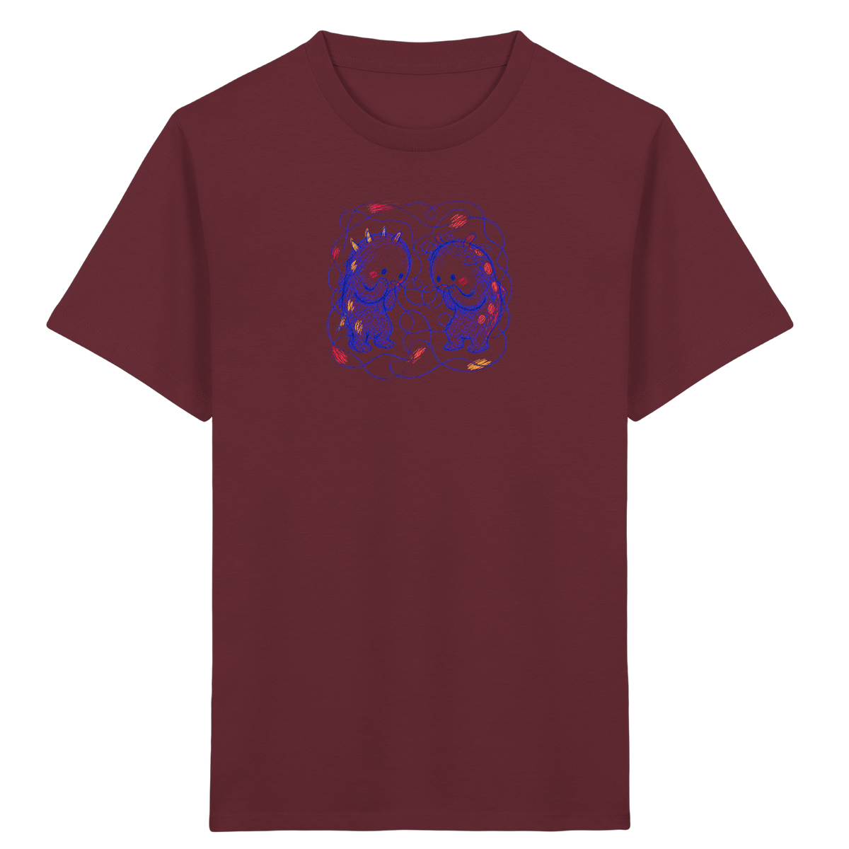 Leiseflüsterer Monster Kinder Shirt - Kinder Bio T-Shirt Vorderseite