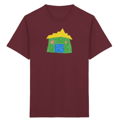 Grünes Haus mit Stufendach - Kinder Bio T-Shirt