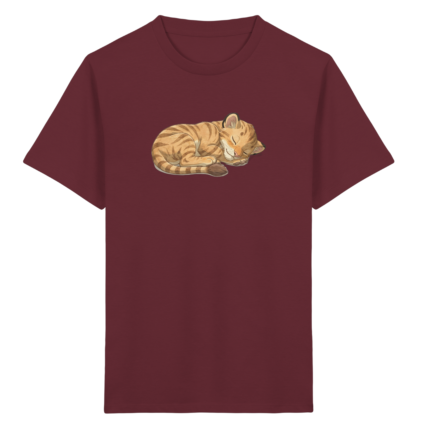 Schlafende Katze: Kuscheliges T-Shirt für Kinder